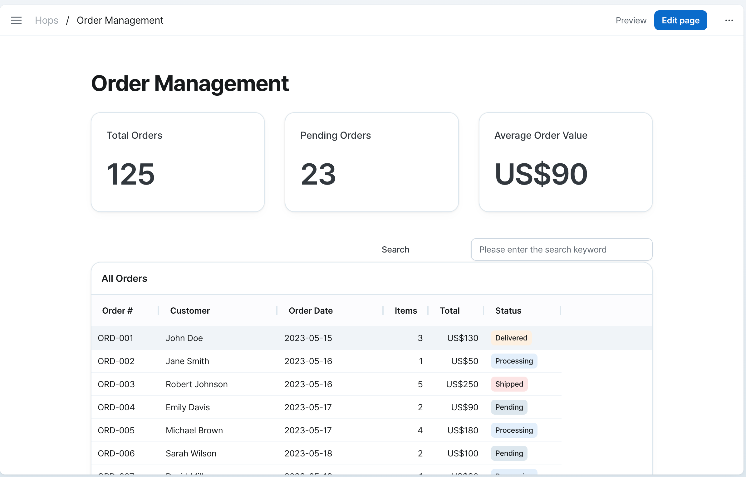 Automating Order Processing